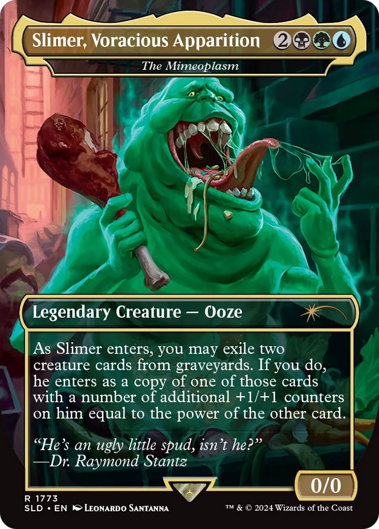 Image of Slimer, Voracious Apparition - The Mimeoplasm (SLD-1773) - Secret Lair Drop / Slimer, Voracious Apparition (Borderless)