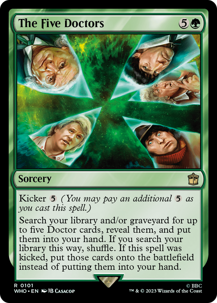 Image of The Five Doctors (WHO-101) - Doctor Who Foil