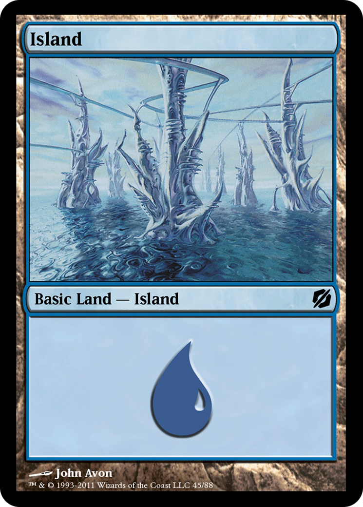 Image of Island (TD2-045) - Duel Decks: Mirrodin Pure vs. New Phyrexia