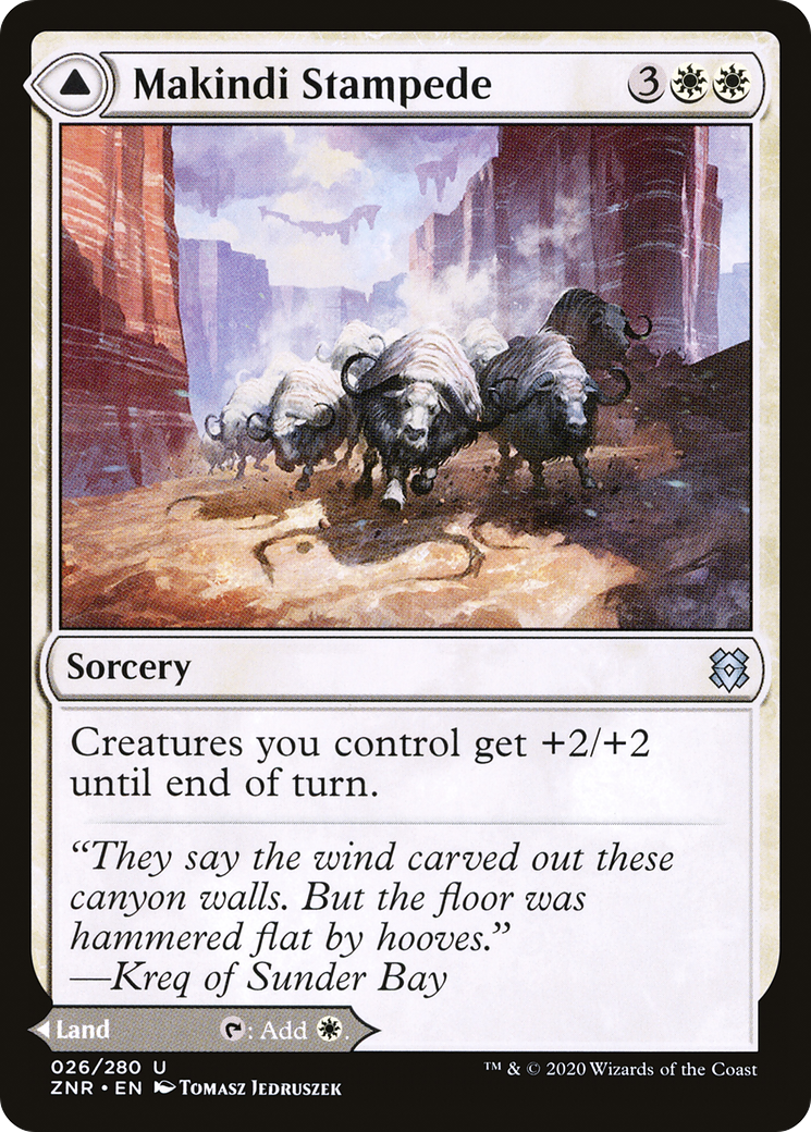 Image of Makindi Stampede (ZNR-026) - Zendikar Rising Foil