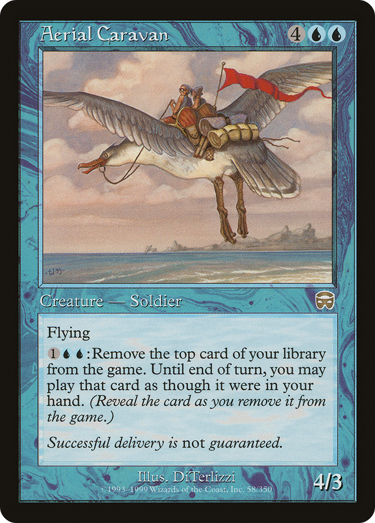 Image of Aerial Caravan (MMQ-058) - Mercadian Masques Foil