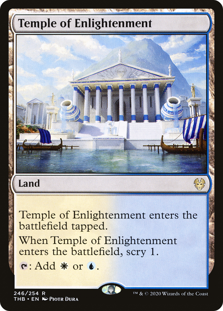 Image of Temple of Enlightenment (THB-246) - Theros Beyond Death Foil