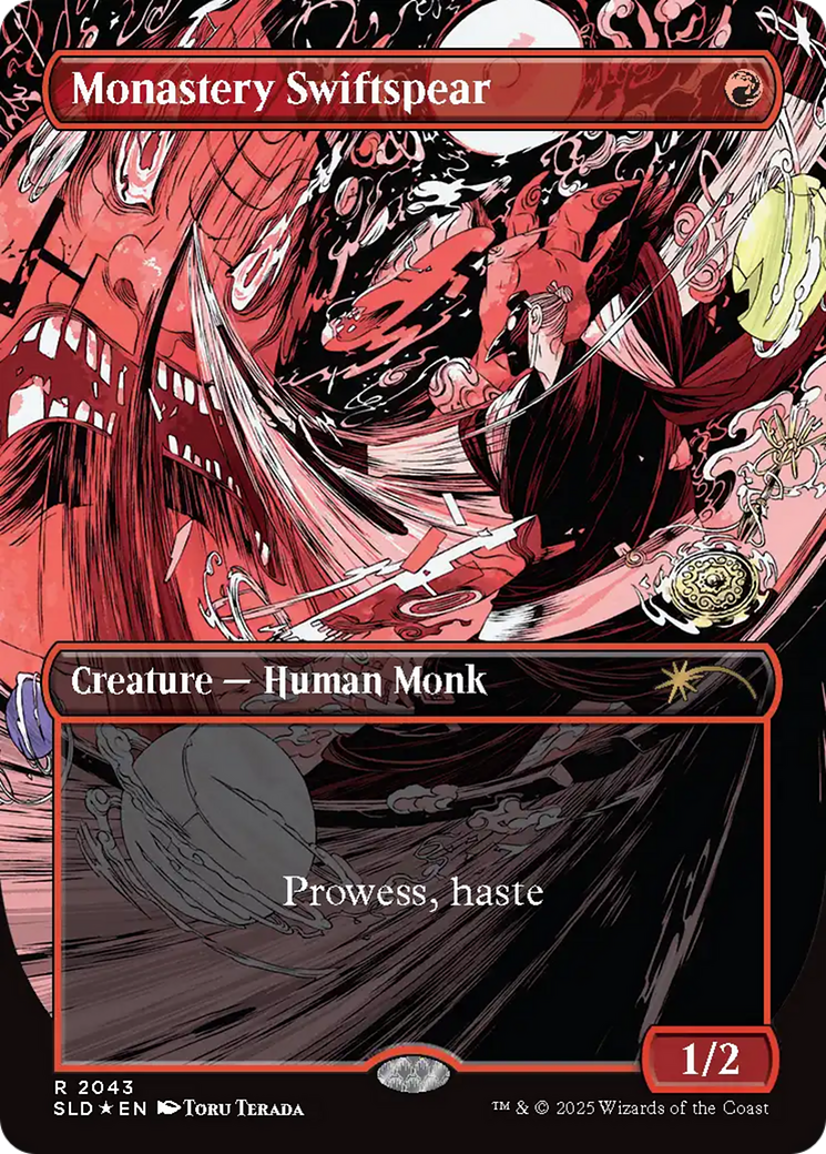 Image of Monastery Swiftspear (SLD-2043) - Secret Lair Drop (Borderless) Foil