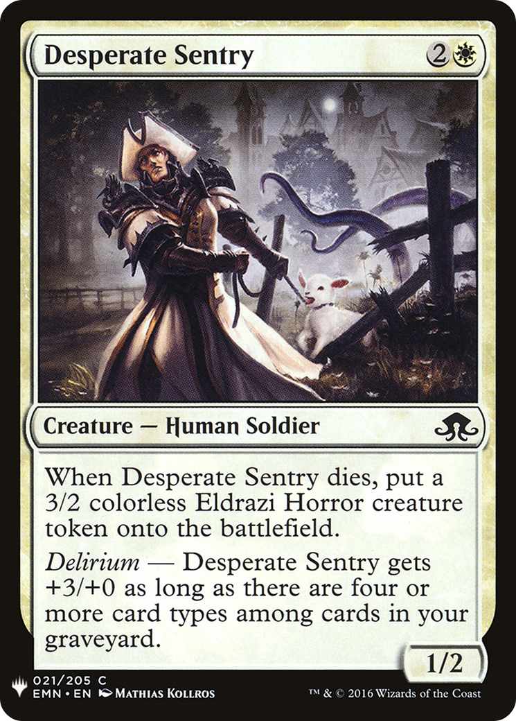 Image of Desperate Sentry (LIST-EMN-21) - The List