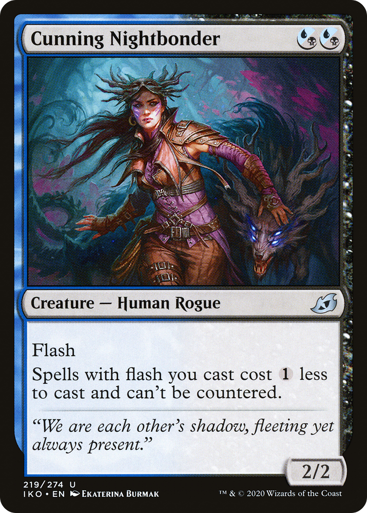 Image of Cunning Nightbonder (IKO-219) - Ikoria: Lair of Behemoths Foil