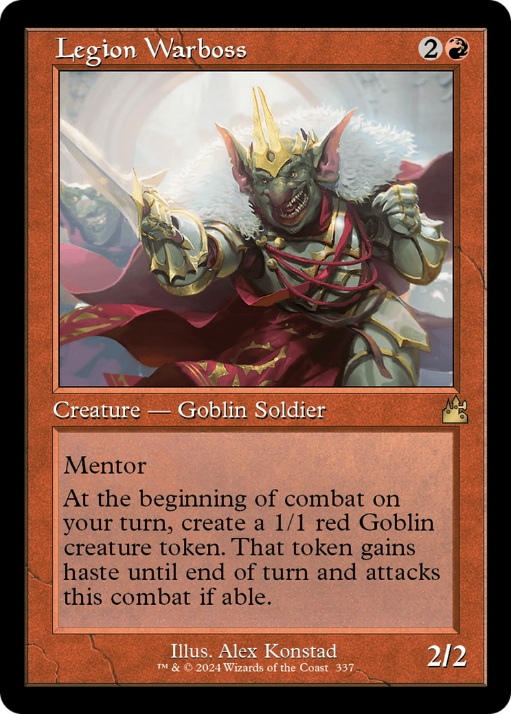 Image of Legion Warboss (Retro Frame) (RVR-337) - Ravnica Remastered Foil