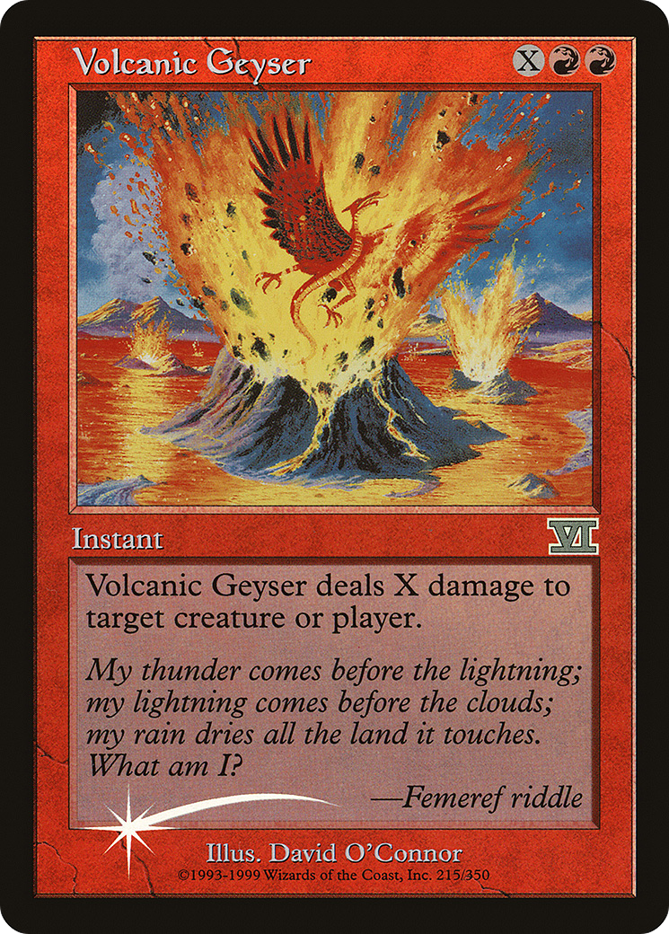 Image of Volcanic Geyser (FNM-) - Friday Night Magic 2000 Foil