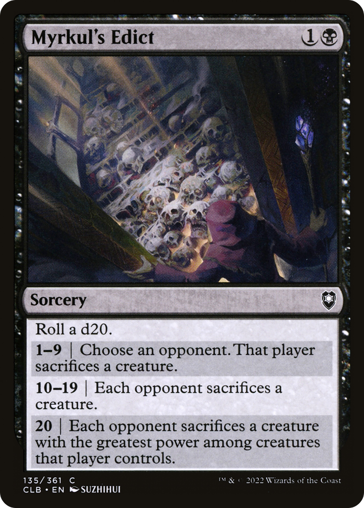 Image of Myrkul's Edict (CLB-135) - Commander Legends: Battle for Baldur's Gate Foil