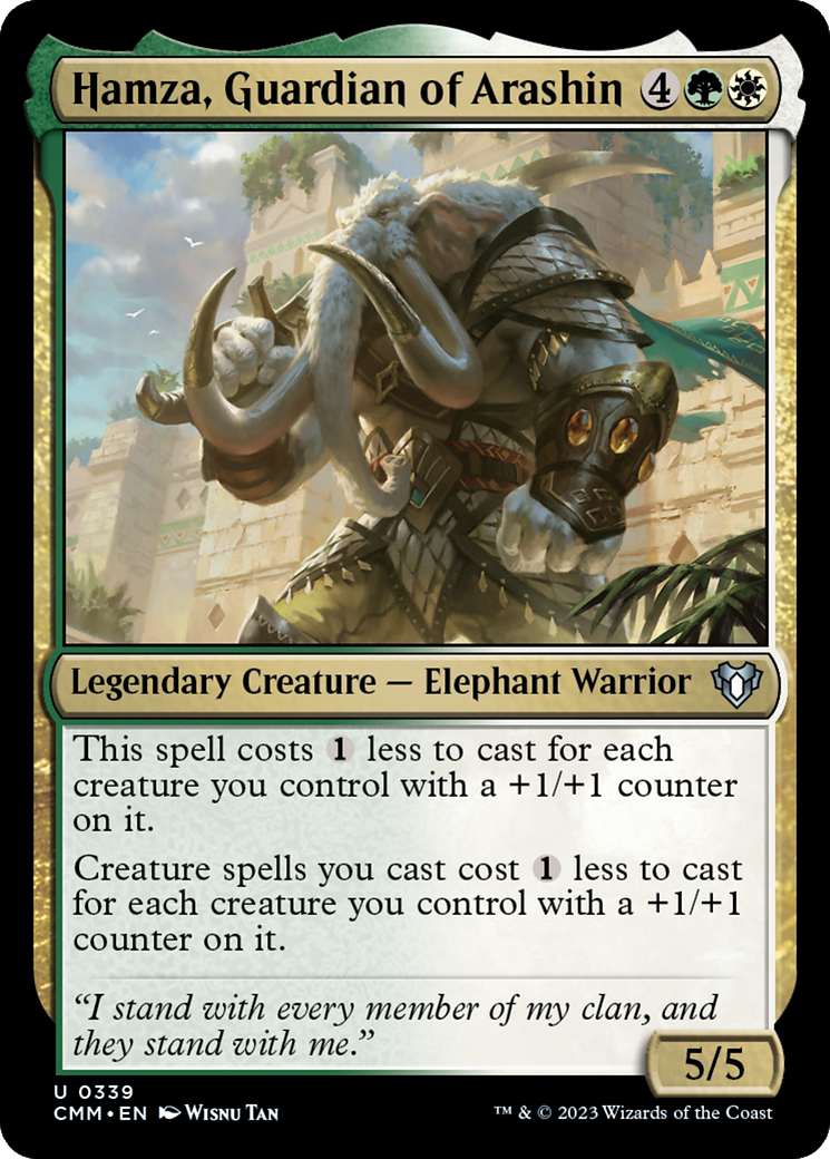 Image of Hamza, Guardian of Arashin (CMM-339) - Commander Masters Foil