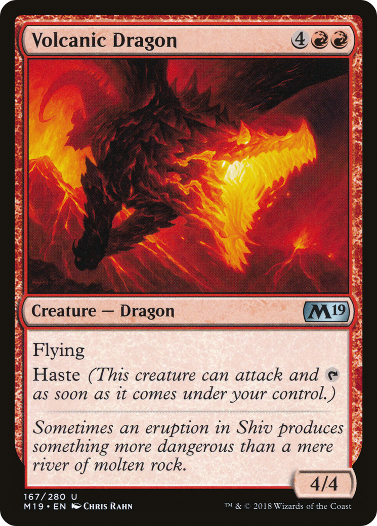Image of Volcanic Dragon (M19-167) - Core Set 2019 Foil