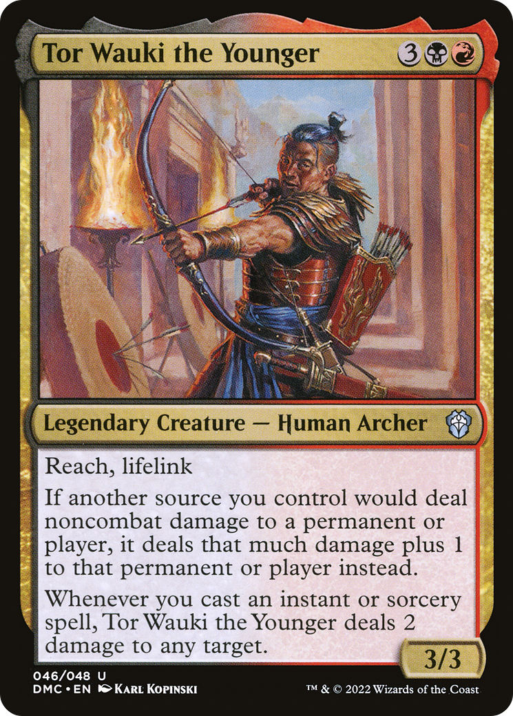 Image of Tor Wauki the Younger (DMC-046) - Dominaria United Commander Foil