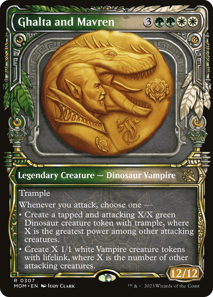 Image of Ghalta and Mavren (Showcase) (MOM-307) - March of the Machine: (Showcase)
