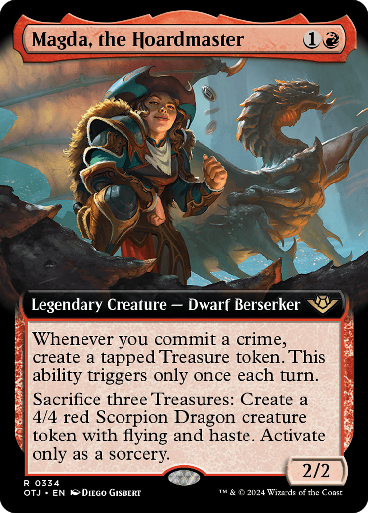 Image of Magda, the Hoardmaster (Extended Art) (OTJ-334) - Outlaws of Thunder Junction: (Extended Art) Foil