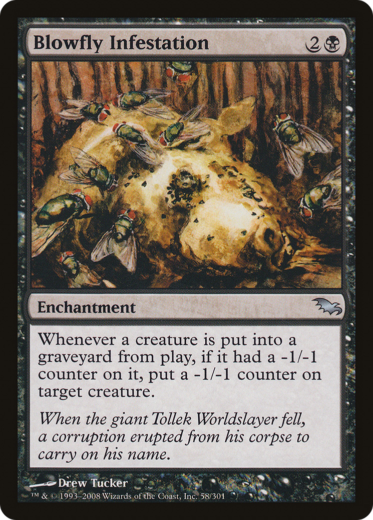 Image of Blowfly Infestation (SHM-058) - Shadowmoor Foil