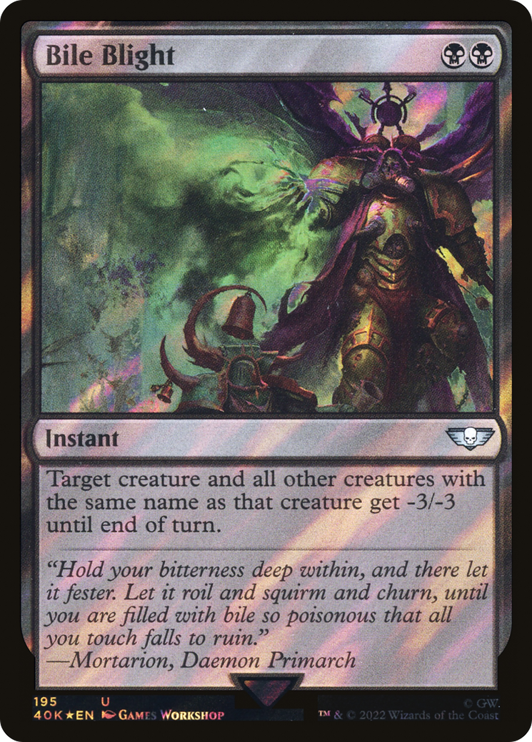 Image of Bile Blight (Surge Foil) (40K-195) - Warhammer 40,000 Commander Foil