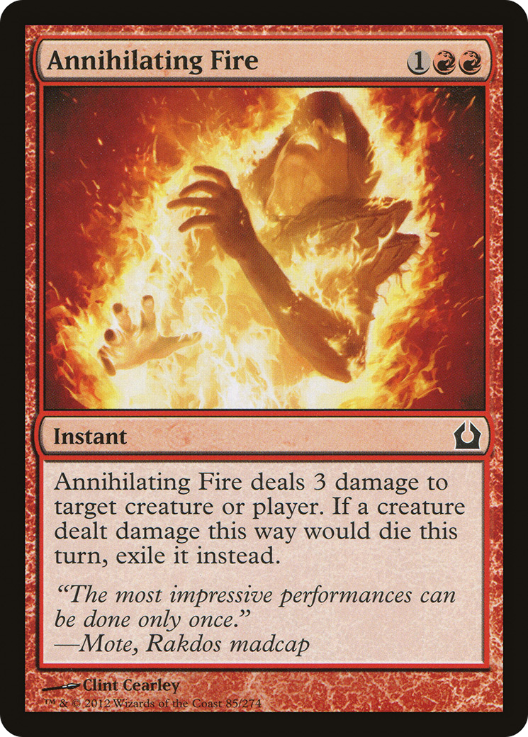 Image of Annihilating Fire (RTR-085) - Return to Ravnica Foil