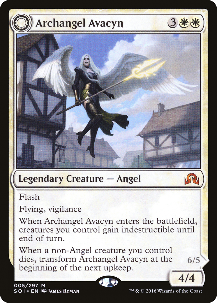 Image of Archangel Avacyn (SOI-005) - Shadows over Innistrad: (Double Faced Transform)