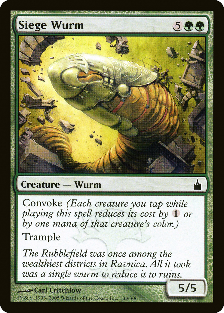Image of Siege Wurm (RAV-183) - Ravnica: City of Guilds