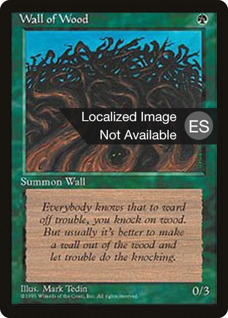 Image of Wall of Wood (4BB-) - Fourth Edition Foreign Black Border