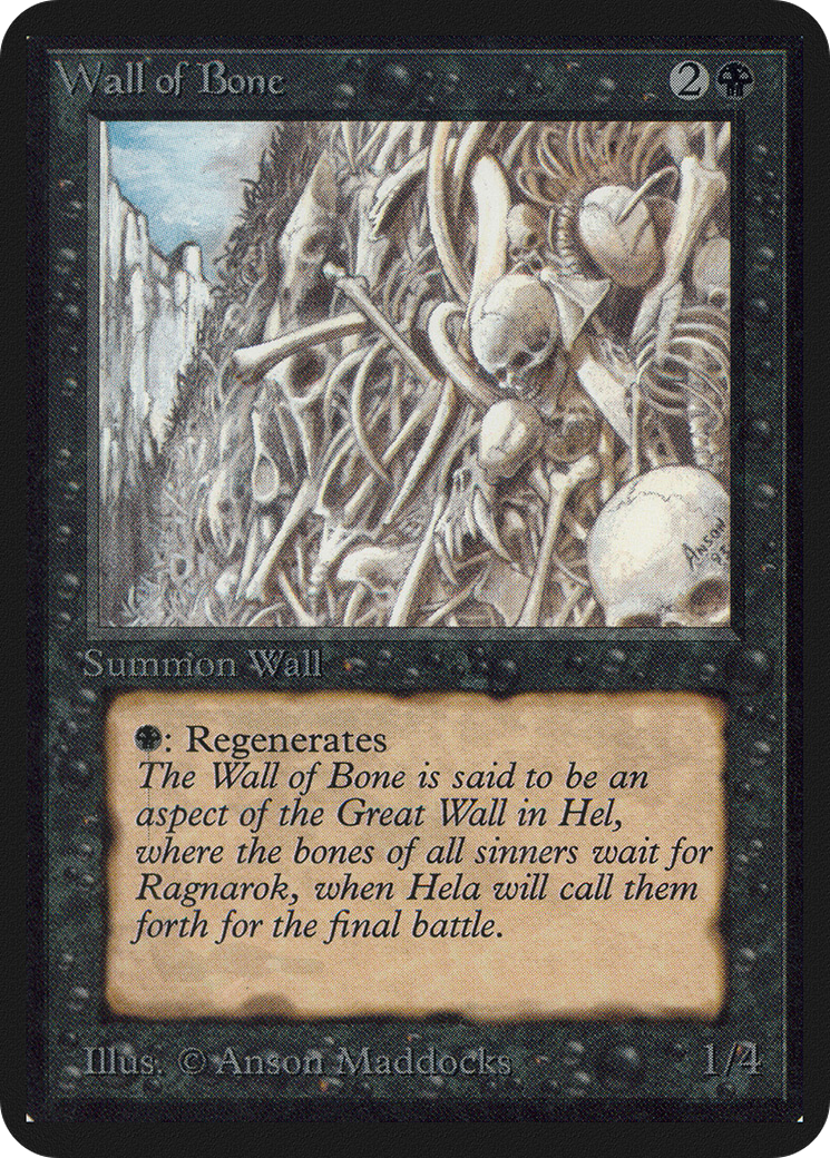 Image of Wall of Bone (LEA-) - Limited Edition Alpha