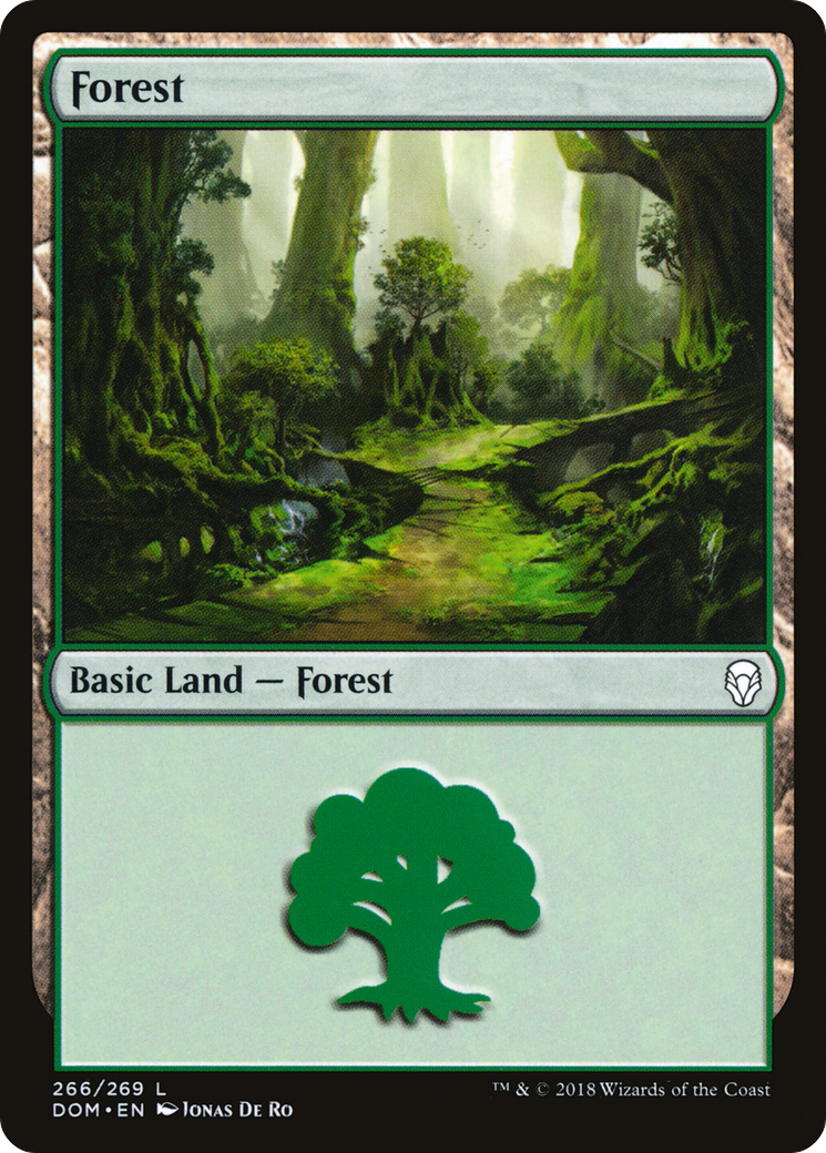 Image of Forest (266) (DOM-266) - Dominaria