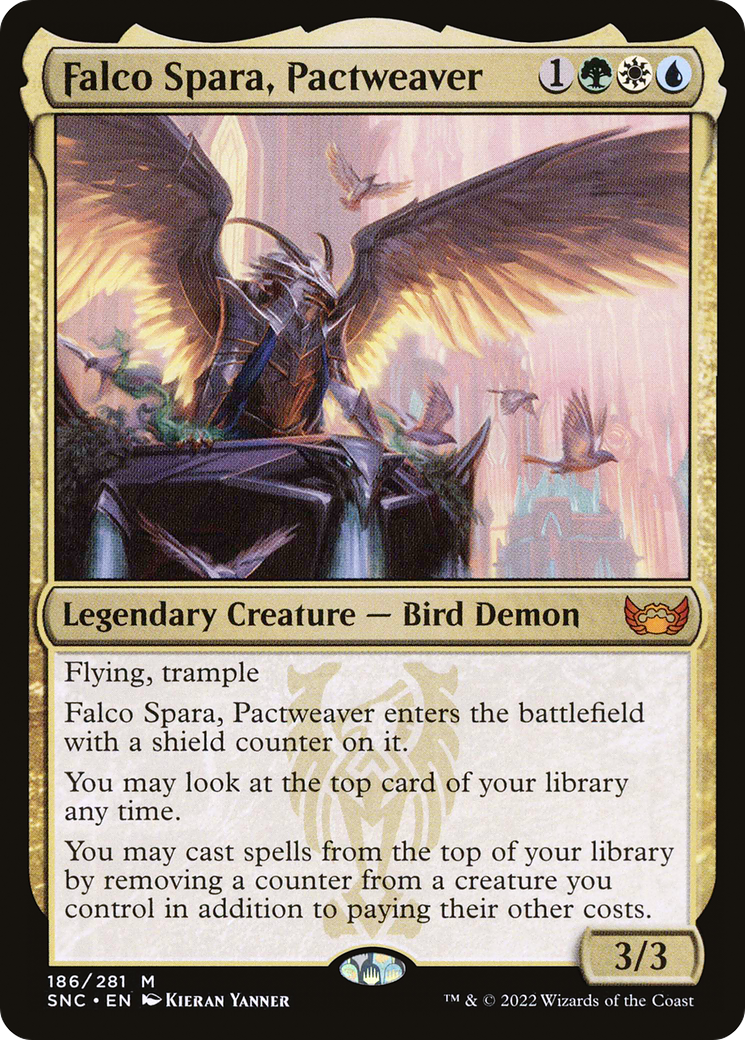 Image of Falco Spara, Pactweaver (SNC-186) - Streets of New Capenna Foil