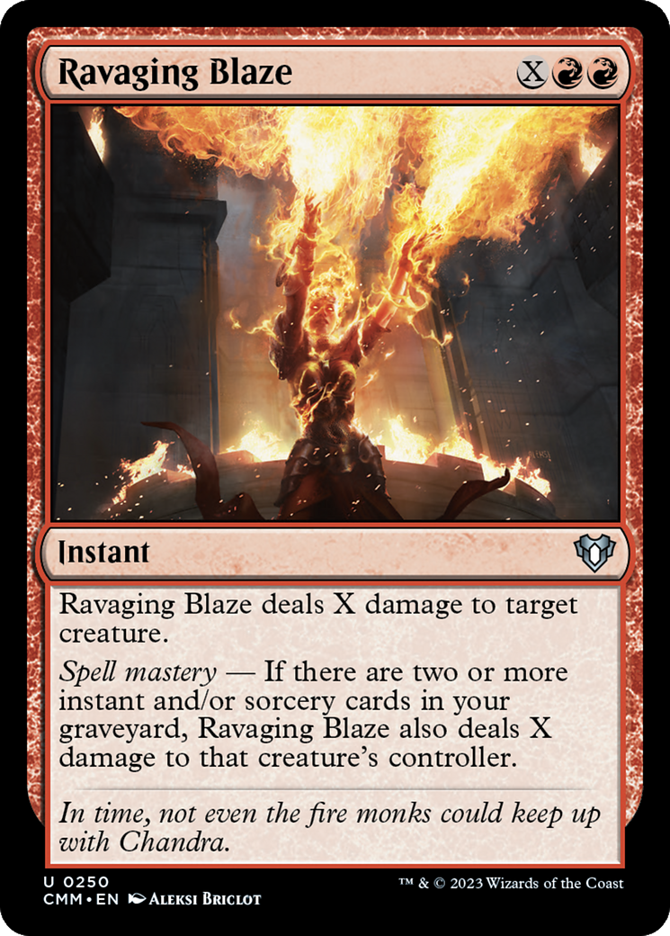 Image of Ravaging Blaze (CMM-250) - Commander Masters