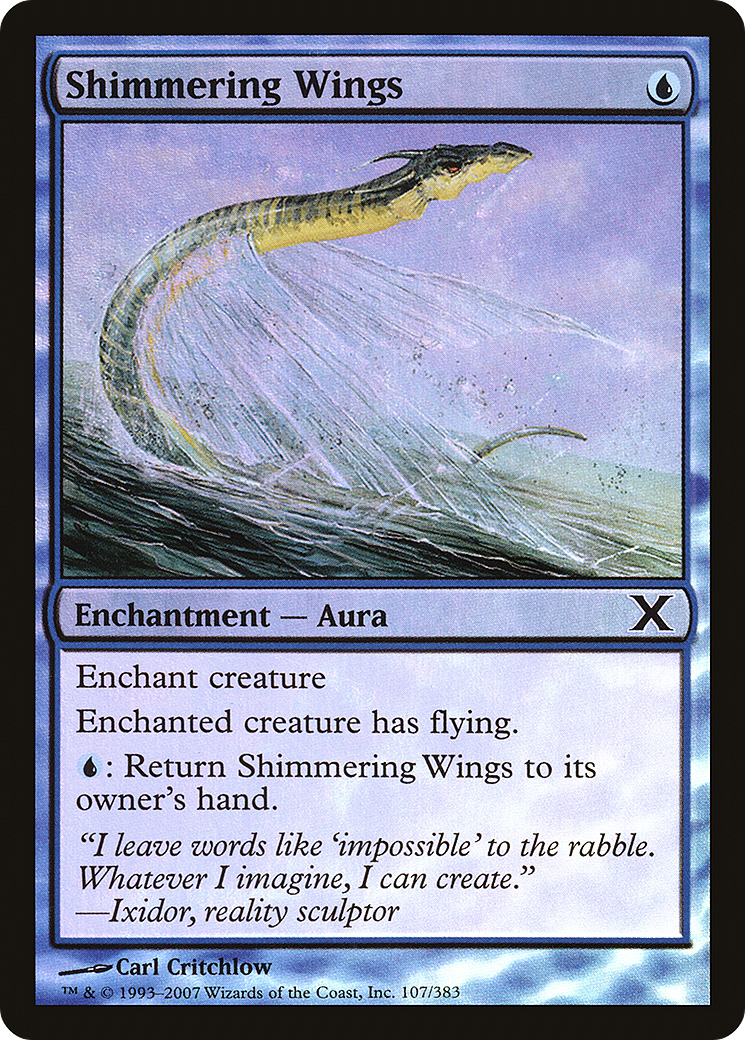 Image of Shimmering Wings (10E-107★) - Tenth Edition Foil