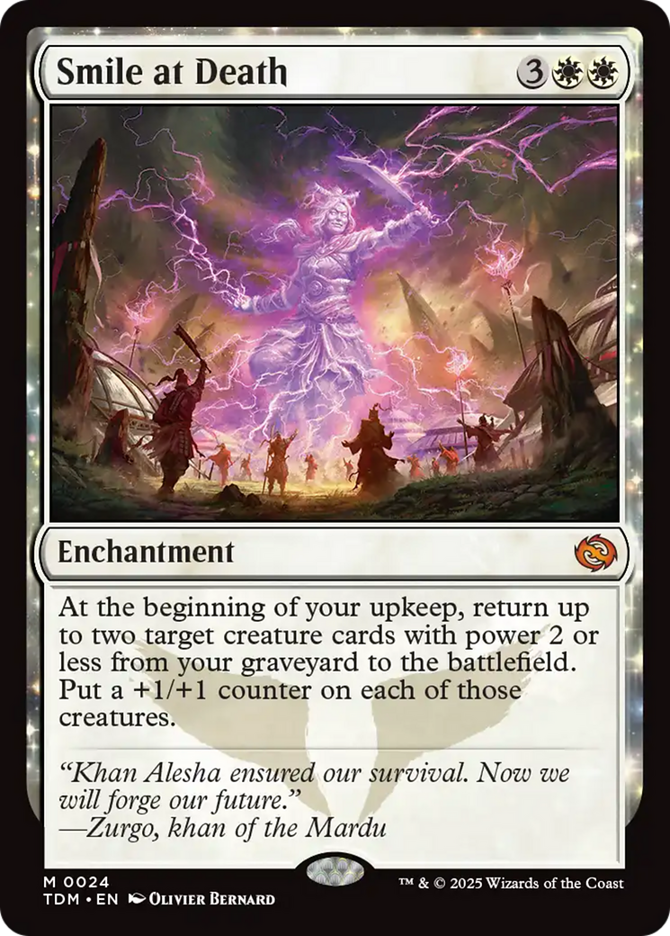 Image of Smile at Death (TDM-024) - Tarkir: Dragonstorm: (enchantment)