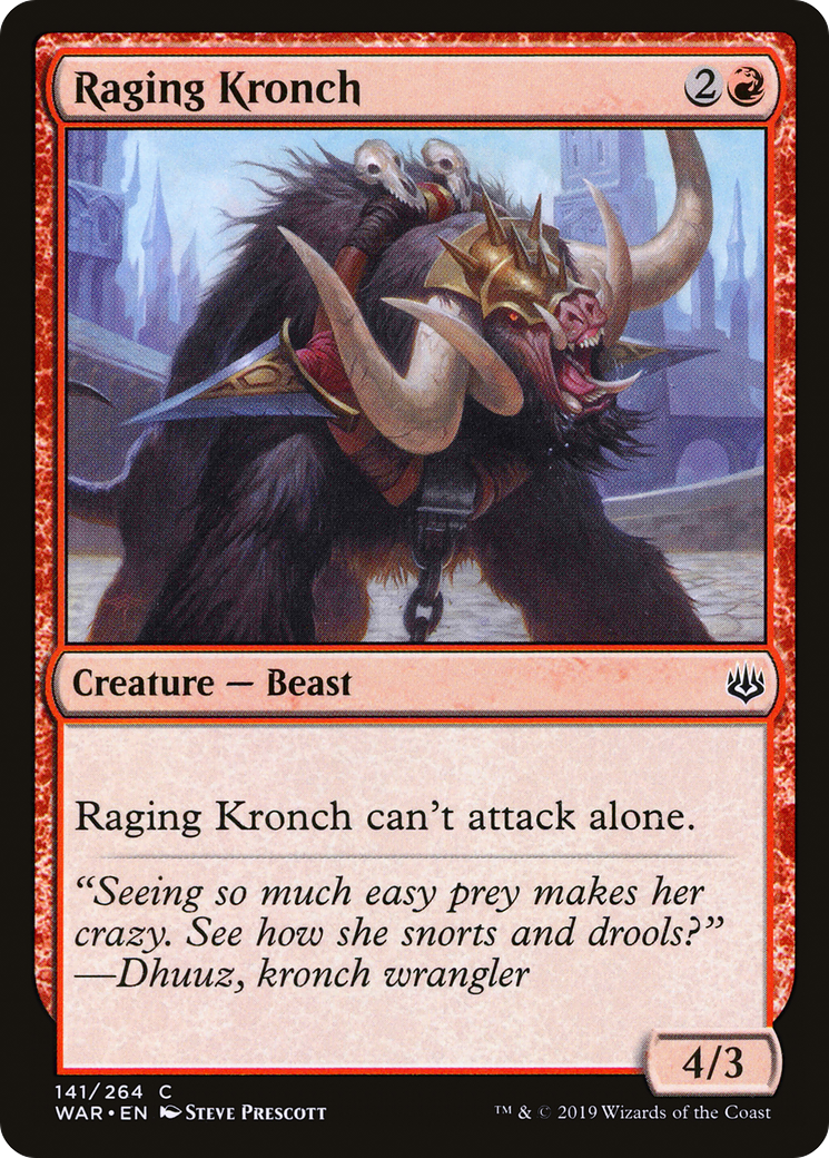 Image of Raging Kronch (WAR-141) - War of the Spark Foil