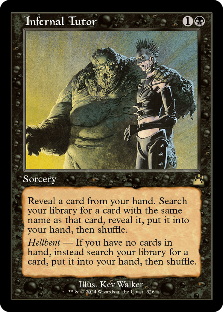 Image of Infernal Tutor (Retro Frame) (RVR-326) - Ravnica Remastered