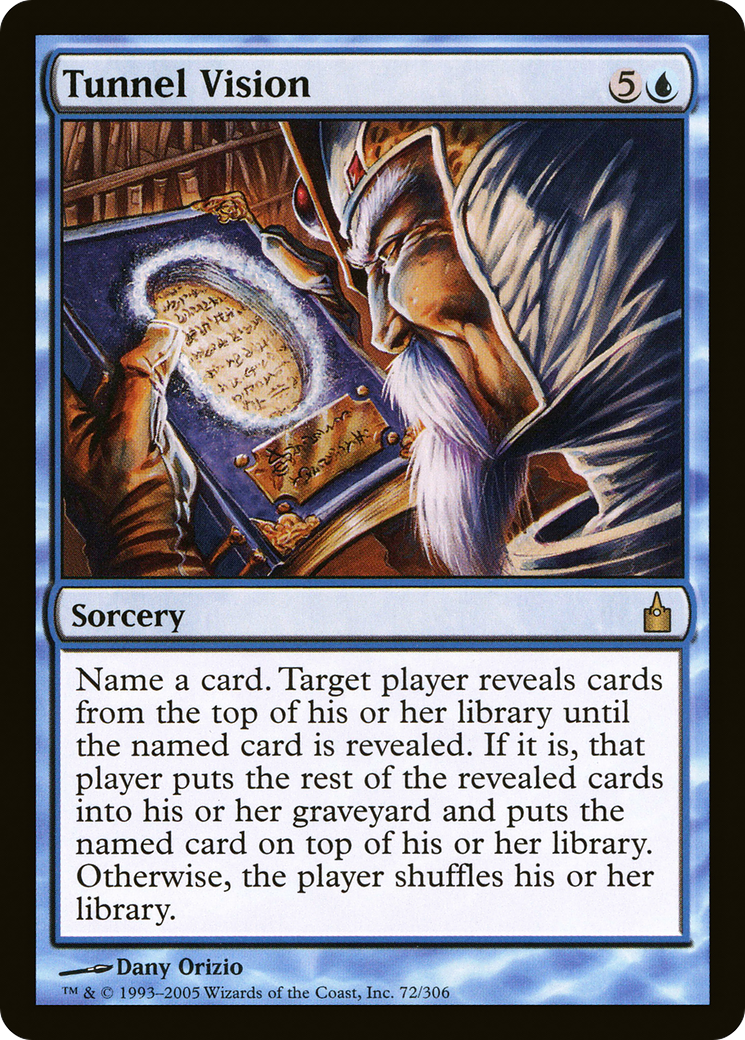 Image of Tunnel Vision (RAV-072) - Ravnica: City of Guilds