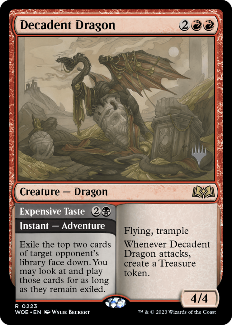 Image of Decadent Dragon (PPWOE-223) - Wilds of Eldraine Promos