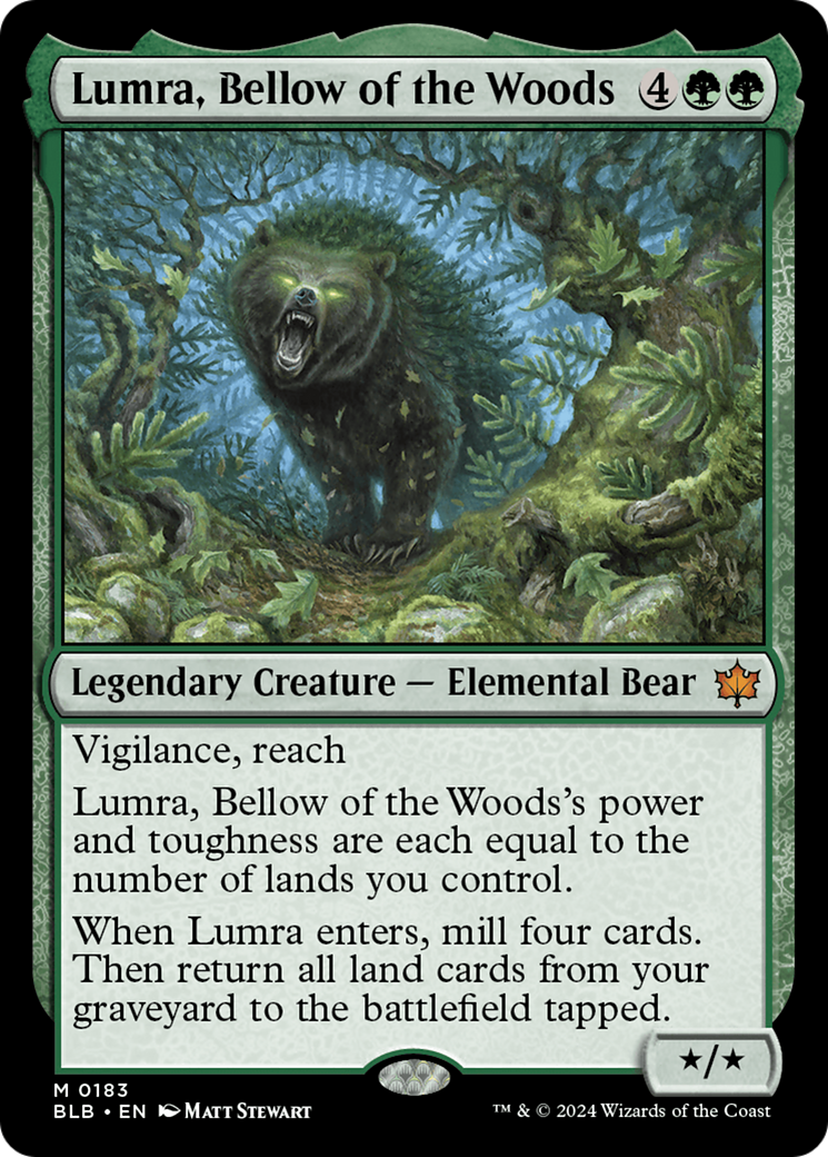 Image of Lumra, Bellow of the Woods (BLB-183) - Bloomburrow