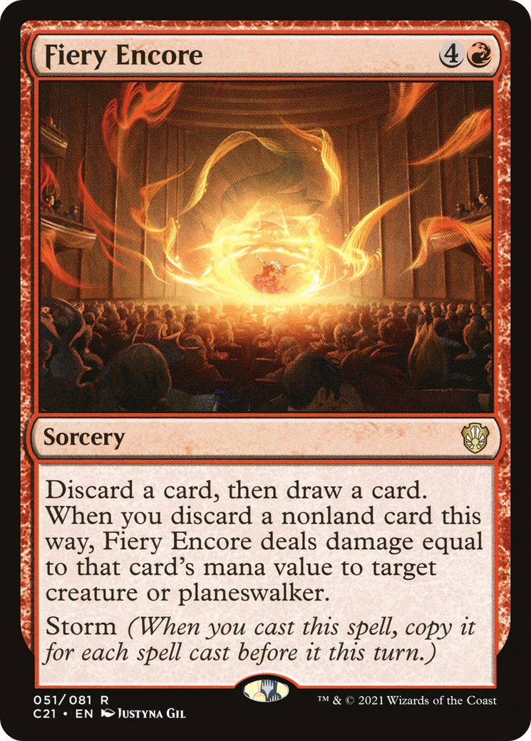 Image of Fiery Encore (C21-051) - Commander 2021