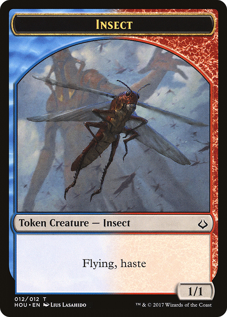 Image of Insect Token (HOU-012) - Hour of Devastation Tokens