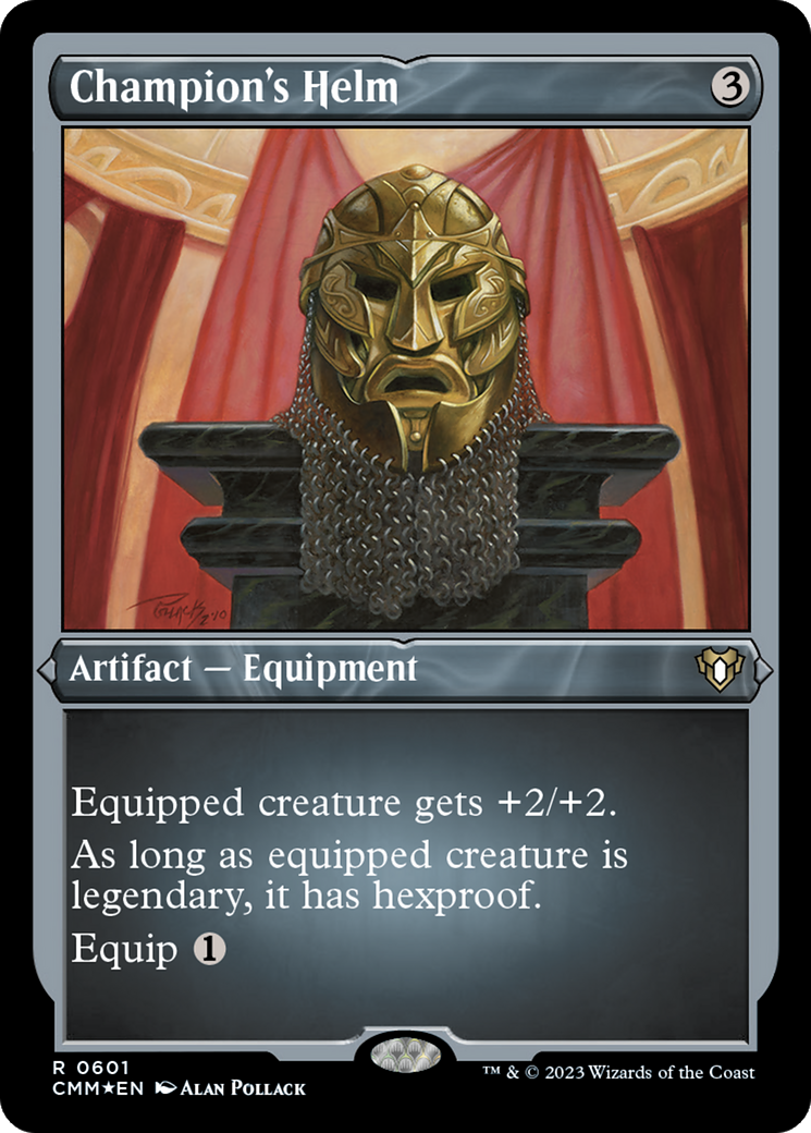 Image of Champion's Helm (CMM-601) - Commander Masters Etched Foil