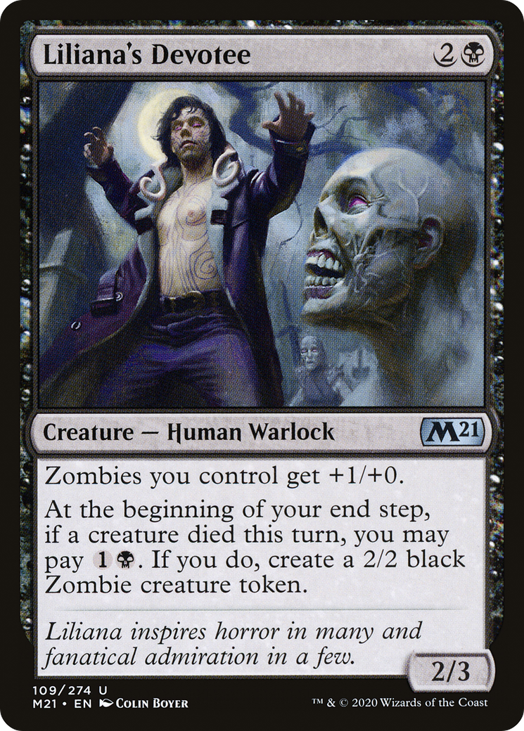 Image of Liliana's Devotee (M21-109) - Core Set 2021 Foil