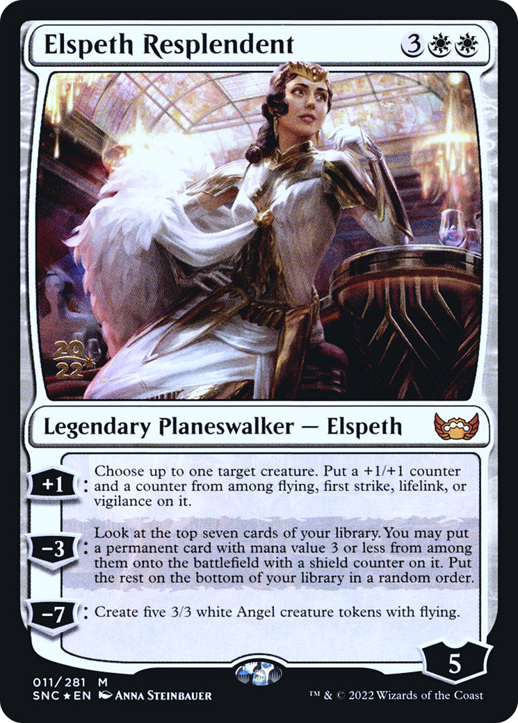 Image of Elspeth Resplendent (PRE-11S) - Streets of New Capenna Promos Foil