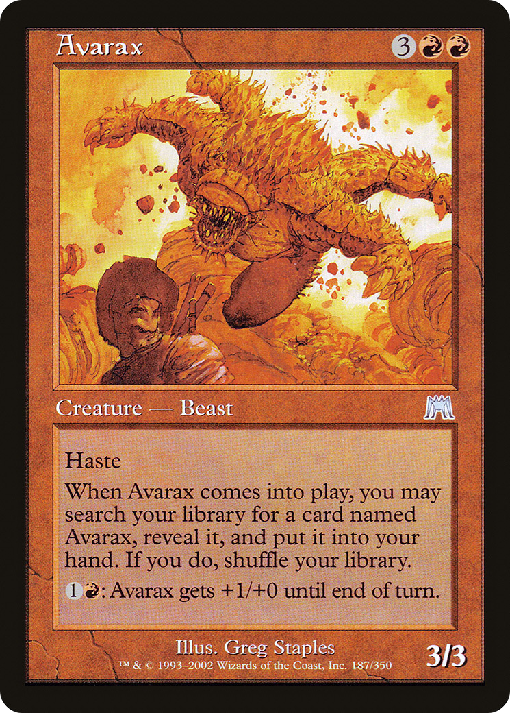 Image of Avarax (ONS-187) - Onslaught Foil