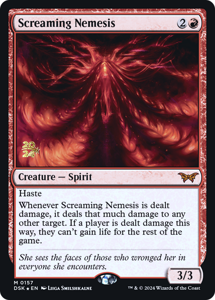 Image of Screaming Nemesis (PRE-157) - Duskmourn: House of Horror Promos Foil
