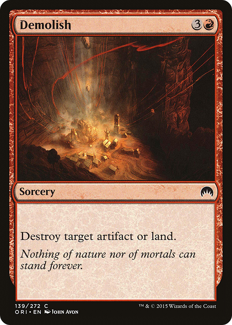 Image of Demolish (ORI-139) - Magic Origins