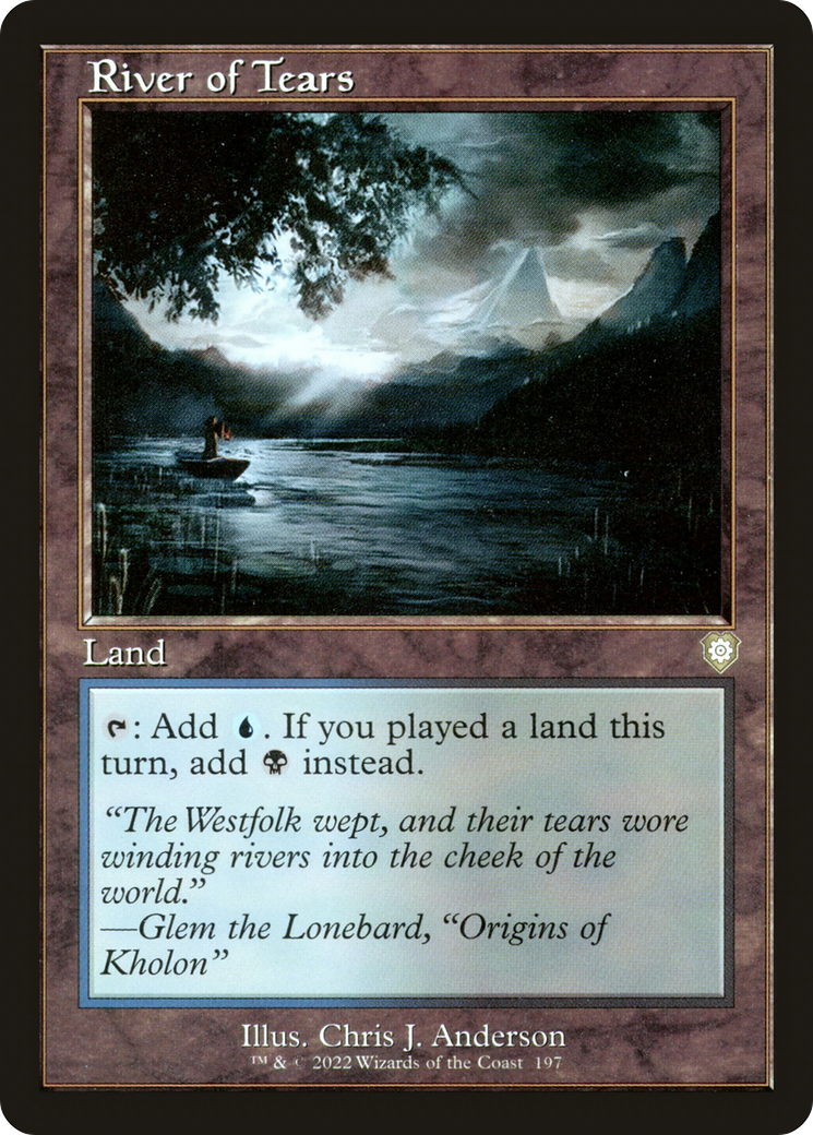 Image of River of Tears (Retro Frame) (BRC-197) - The Brothers' War Commander