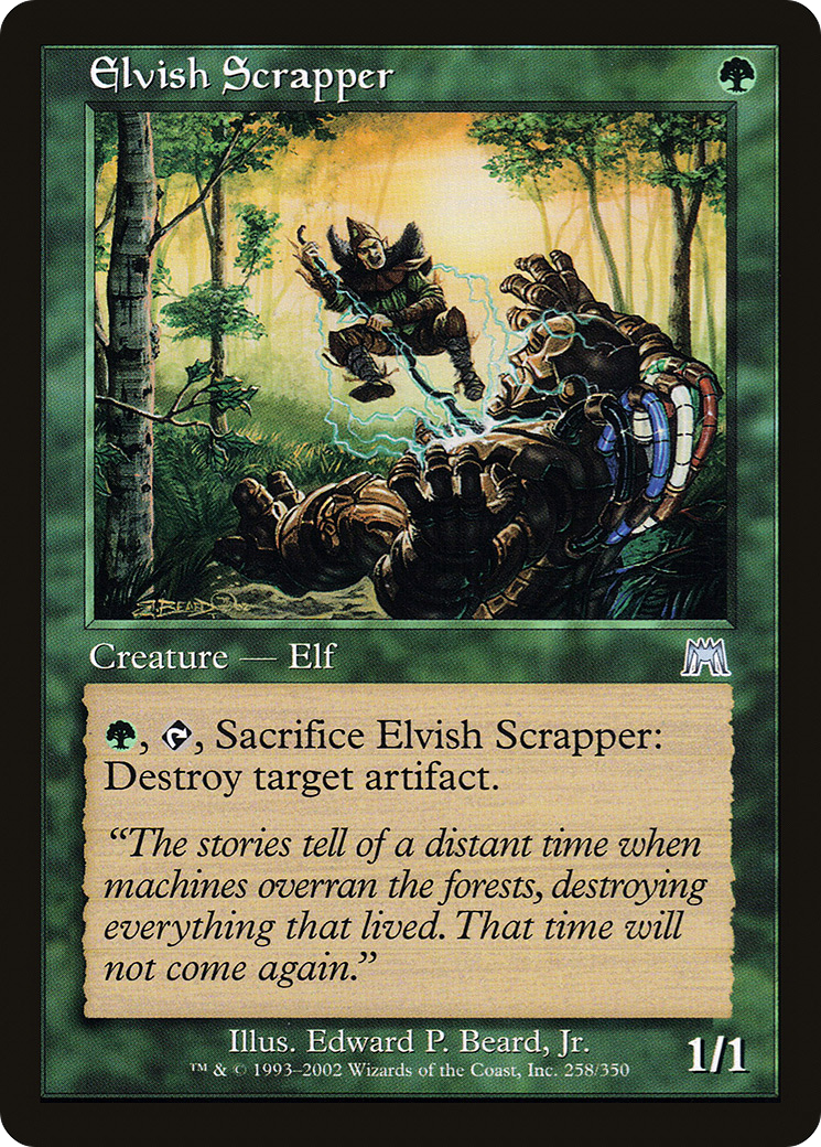 Image of Elvish Scrapper (ONS-258) - Onslaught Foil