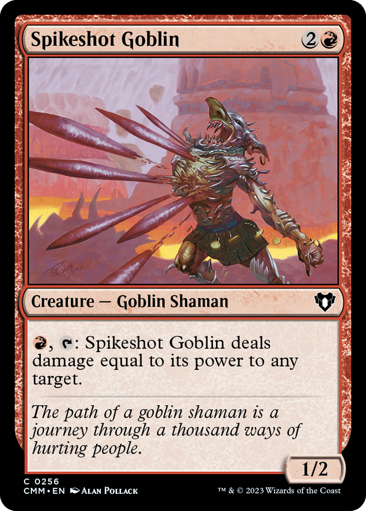 Image of Spikeshot Goblin (CMM-256) - Commander Masters