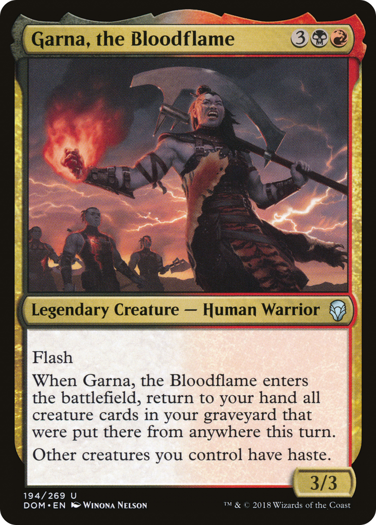 Image of Garna, the Bloodflame (DOM-194) - Dominaria