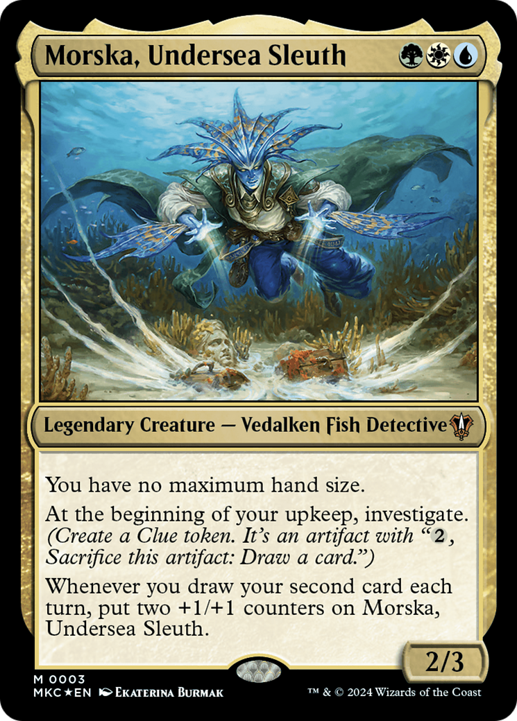 Image of Morska, Undersea Sleuth (MKC-003) - Murders at Karlov Manor Commander Foil