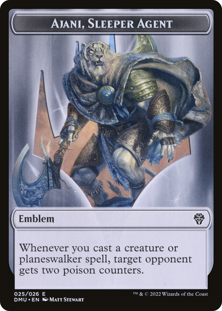 Image of Ajani, Sleeper Agent Emblem (TDMU-025) - Dominaria United Tokens Foil