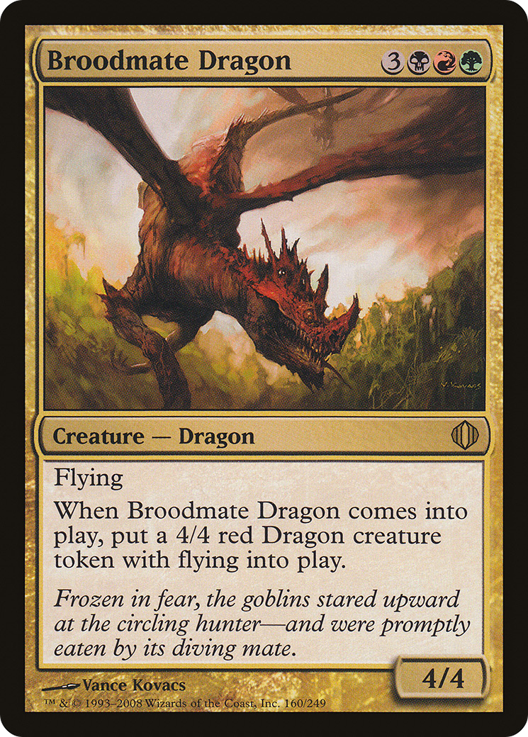 Image of Broodmate Dragon (ALA-160) - Shards of Alara Foil