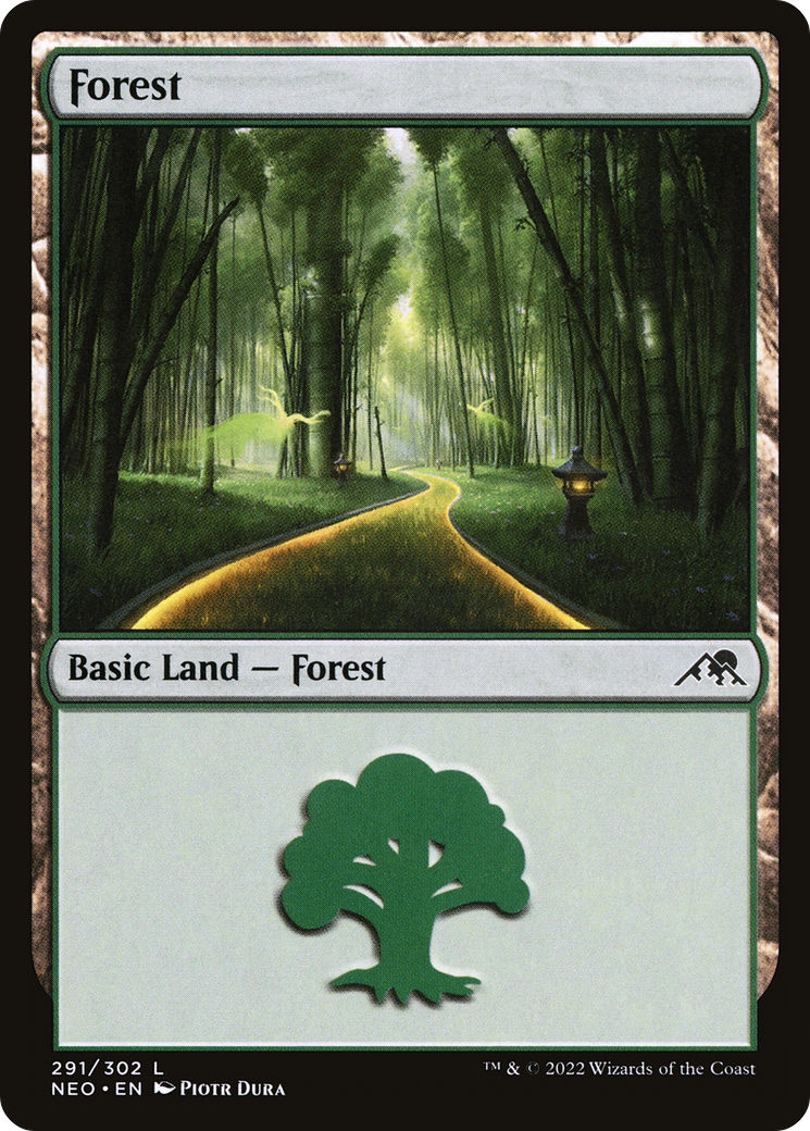 Image of Forest (291) (NEO-291) - Kamigawa: Neon Dynasty